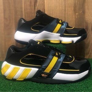Adidas GY6479 Agent Gil Restomod Basketball Shoes Core Black/ Gold Mens 10.5